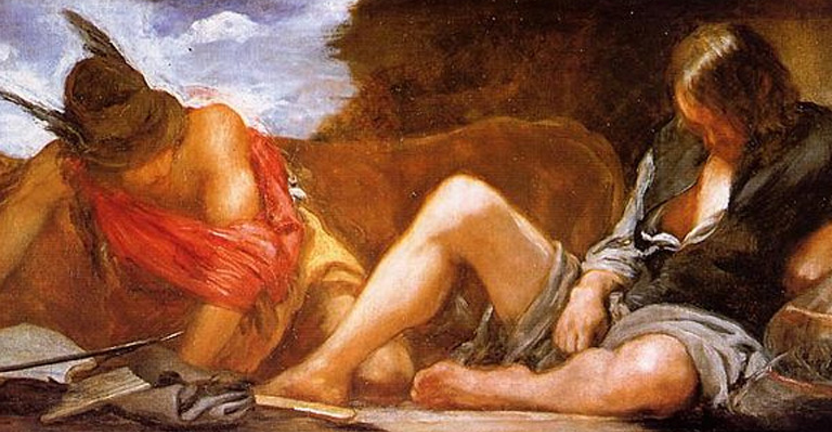 <em>Mercurio y Argos</em>, Diego Rodríguez de Silva y Velázquez, comentada por Guillermo Pérez Villalta