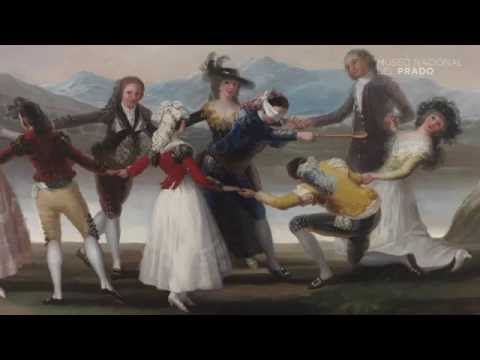 Goya's technique in the "Blind Man's Buff"