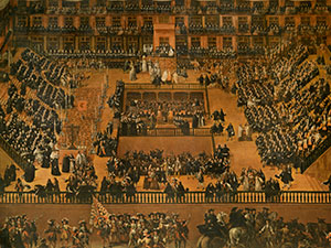 Auto de Fe en la plaza Mayor de Madrid. Francisco Rizi.