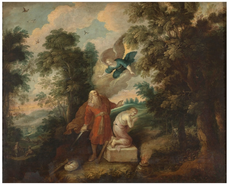 Imagen de la obra: "Sacrificio de Isaac"