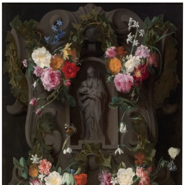 Garland with the Virgin and Child
