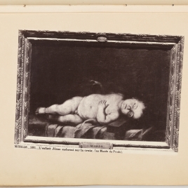 El Niño Jesús dormido sobre la Cruz