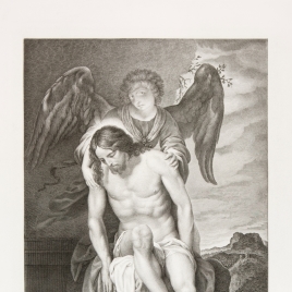The dead Christ supported by an Angel