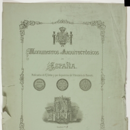 Portada de cuaderno de los Monumentos Arquitectónicos de España