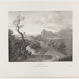 Landscape with hunters