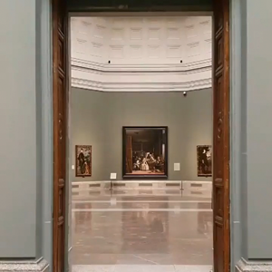 Imagen de  A solas con "Las meninas" de Velázquez (1656) en la sala 12 del #MuseodelPrado