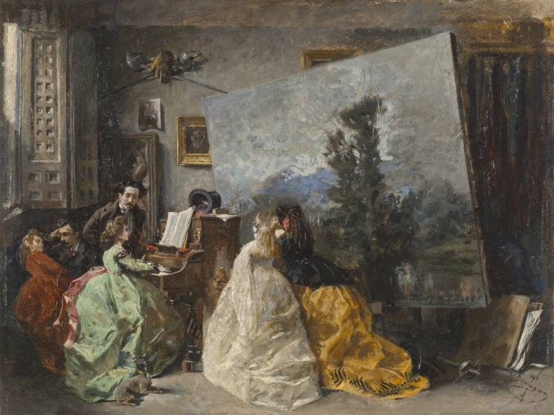 Interior del estudio de Muñoz Degrain en Valencia