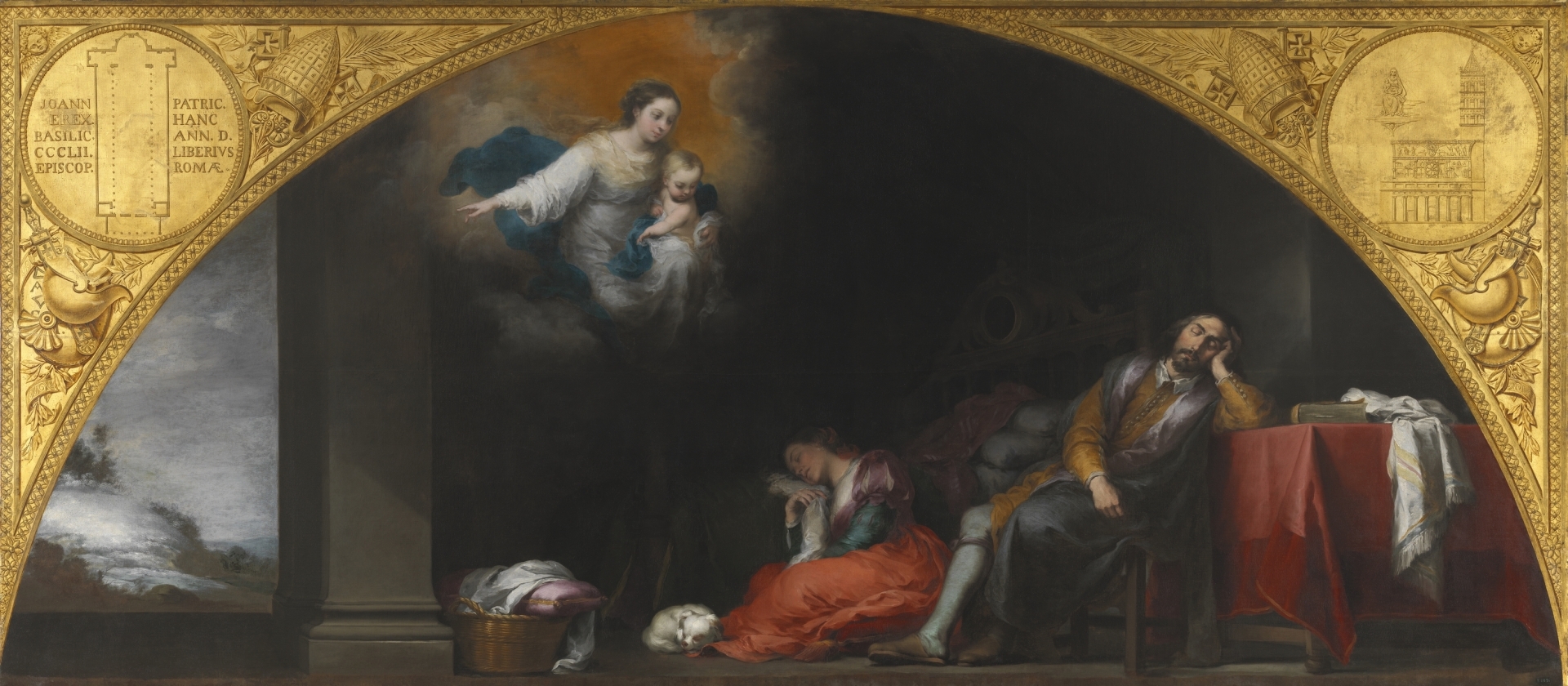 Fundación de Santa Maria Maggiore de Roma. I.  El sueño del patricio Juan, La [Murillo]