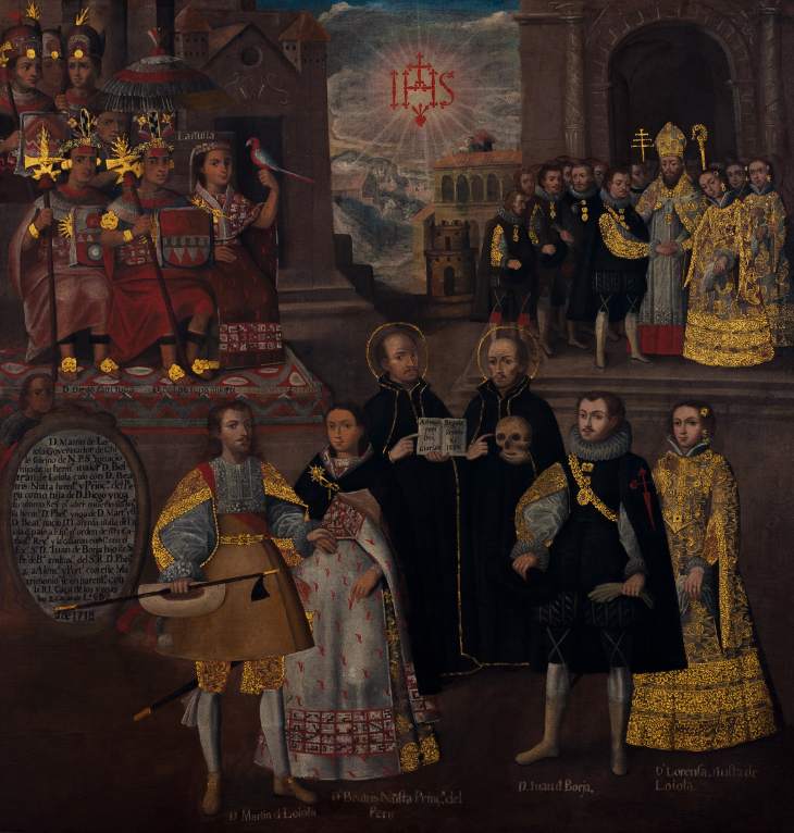 Matrimonios de Martín de Loyola con Beatriz Ñusta y de Juan de Borja con Lorenza Ñusta de Loyola