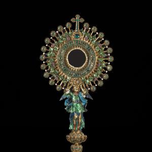 José de Galaz. Monstrance known as “The Lettuce”, from the church of  San Ignacio in Bogotá