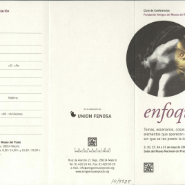 Enfoques : temas, escenarios, cosas y otros elementos que aparecen en los cuadros sin que se les preste la debida atención : ciclo de conferencias / Amigos del Museo del Prado.