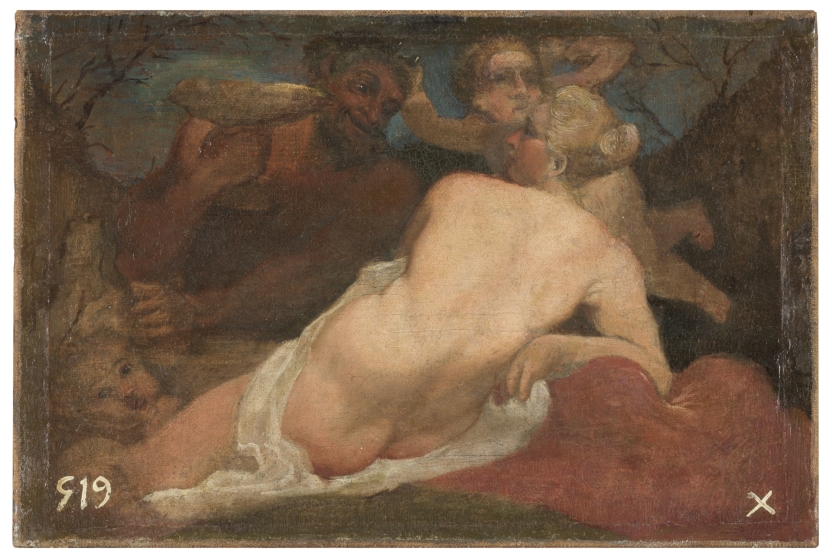 Venus y un sátiro