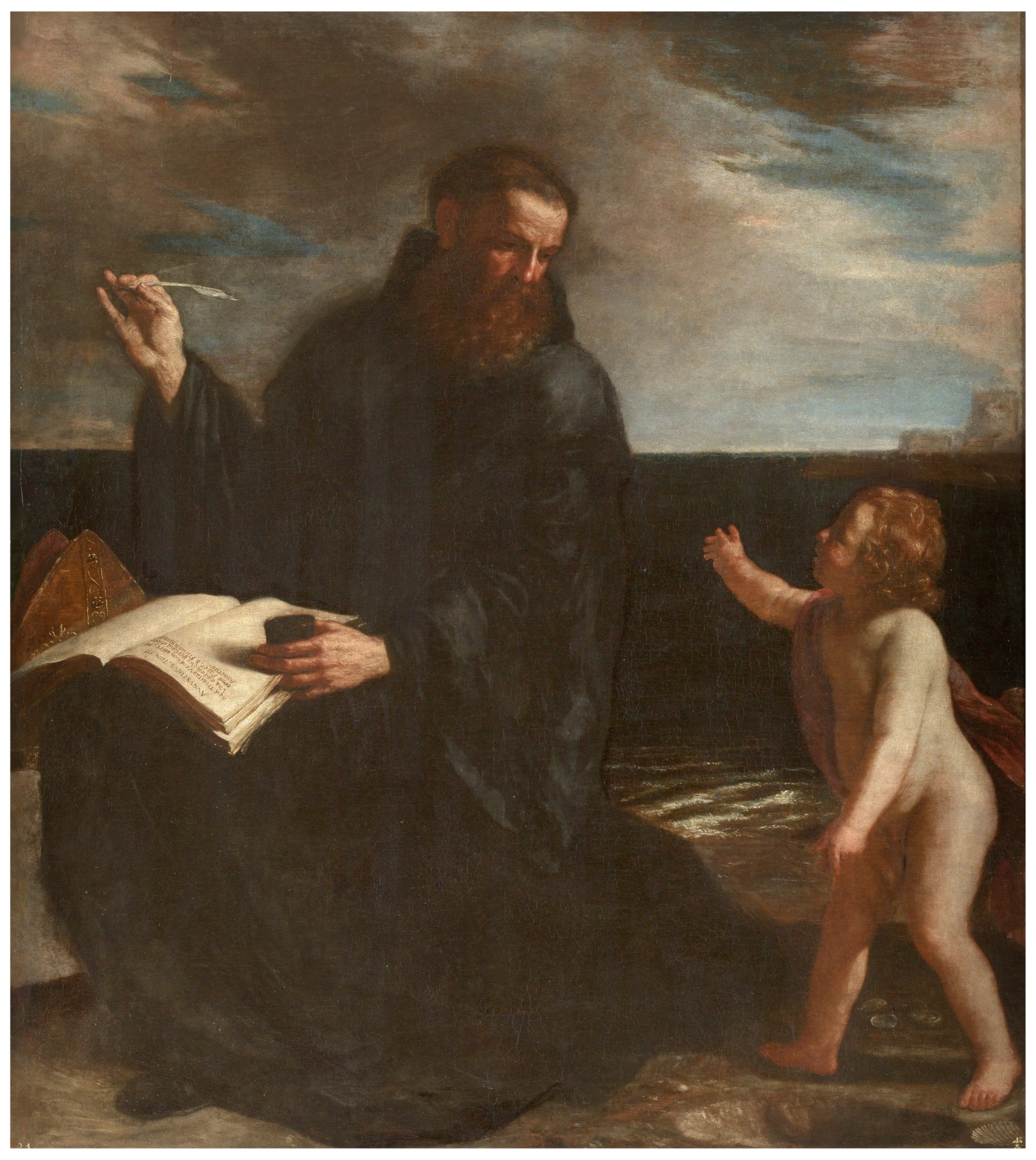 San Agustín meditando sobre la Trinidad - Colección - Museo Nacional del  Prado