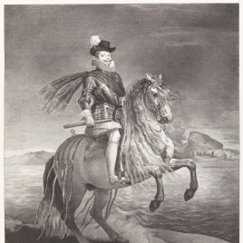 Felipe III, a caballo
