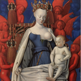 Invitación para la presentación de La obra invitada "La Virgen con el Niño y ángeles" de Jean Fouquet