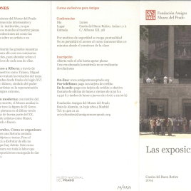 Las exposiciones : Casón del Buen Retiro 2014 / Amigos del Museo Nacional del Prado.