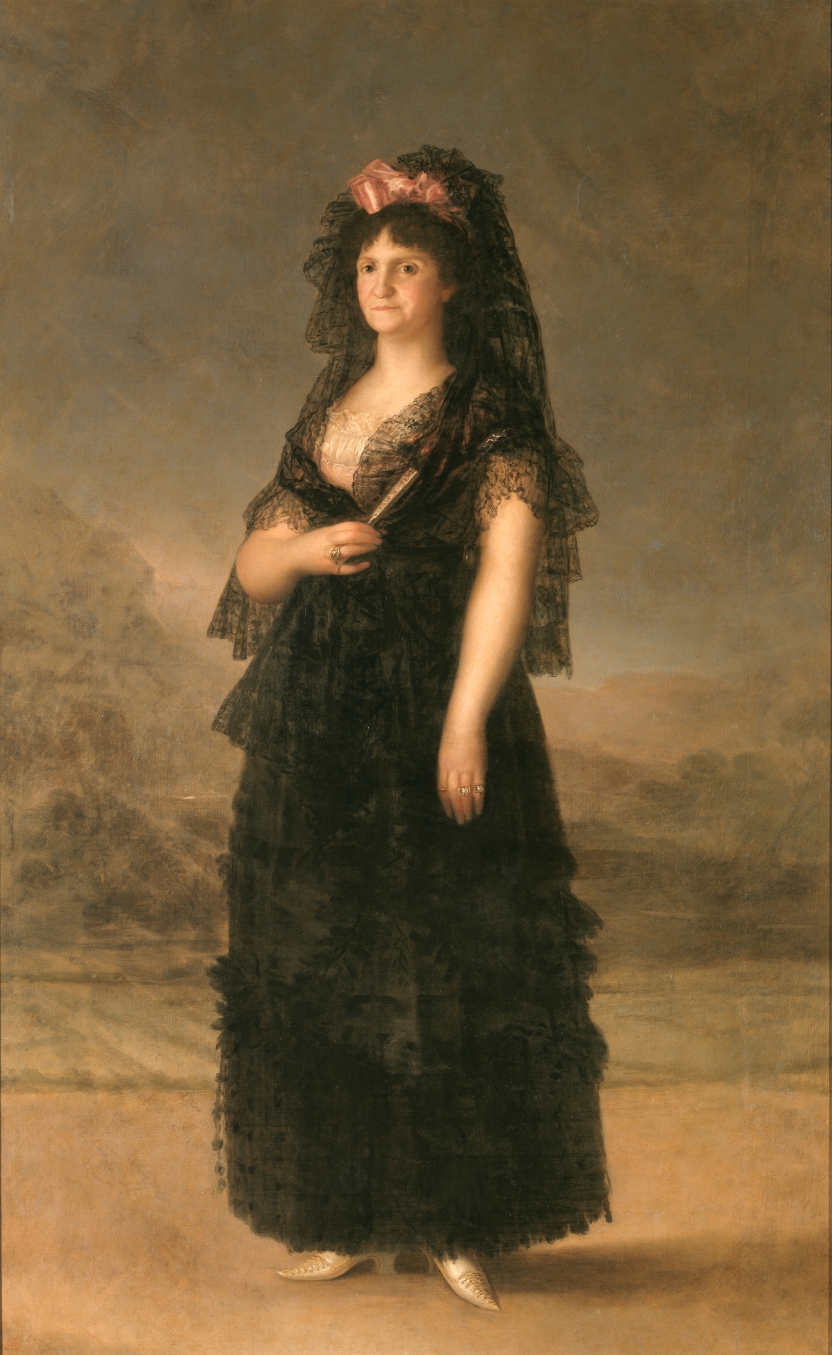 a The Mantilla Luisa del - in Collection Prado Queen Museo Nacional - María