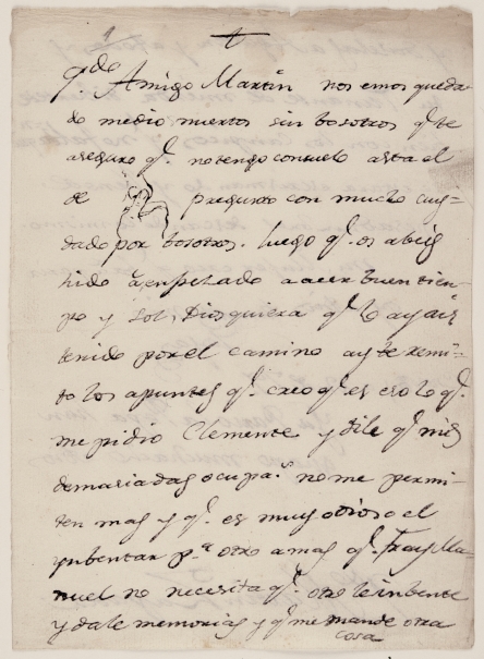 Imagen de la obra: "Carta a Martín Zapater de 22 de enero de 1777"