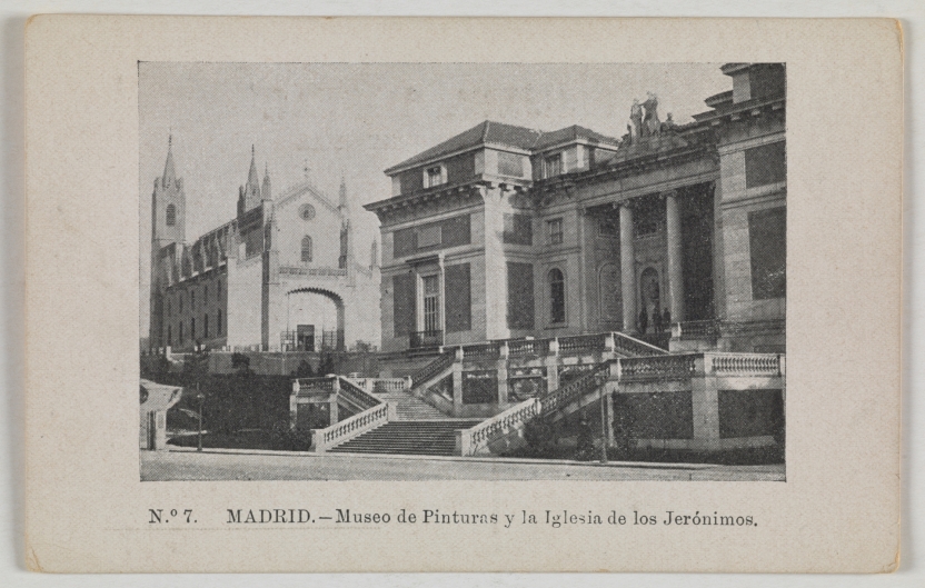 Imagen de la obra: "Museo del Prado, vista de la fachada norte o de Goya"
