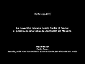 La devoción privada desde Sicilia al Prado