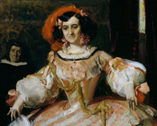 La actriz doña María Guerrero como La dama boba
