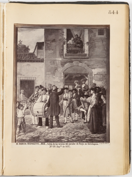 Imagen de la obra: "Salida de los toreros del parador de Borja en Torrelaguna"