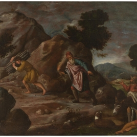Abraham e Isaac camino del sacrificio