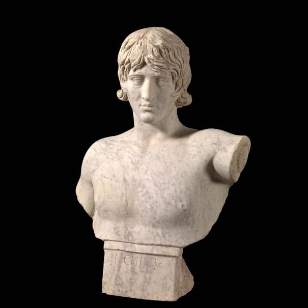 Marble bust of a youth, Roman