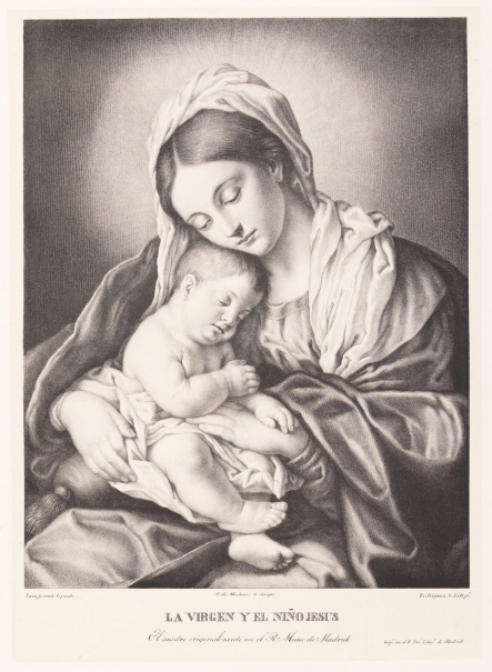 Imagen de la obra: "La Virgen con el Niño dormido"