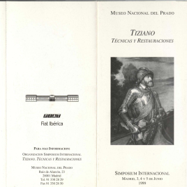 Tiziano : técnicas y restauraciones / Museo Nacional del Prado.