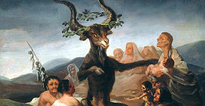 <em>El aquelarre</em> o <em>El gran cabrón</em>, Francisco de Goya y Lucientes, comentada por Domingo Pérez Minik