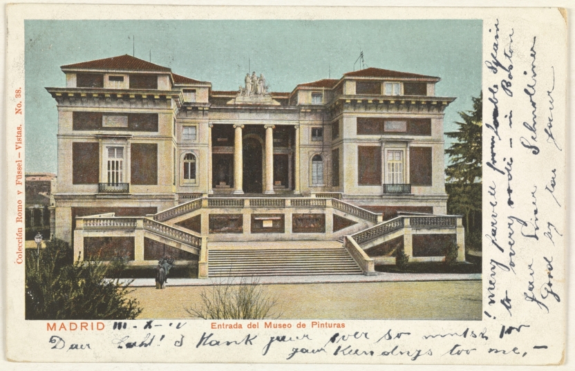 Imagen de la obra: "Museo del Prado, vista de la fachada norte o de Goya"