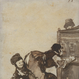 Invitación para la inauguración de la exposición "Dibujos españoles en la Hispanic Society of America. Del Siglo de Oro a Goya"