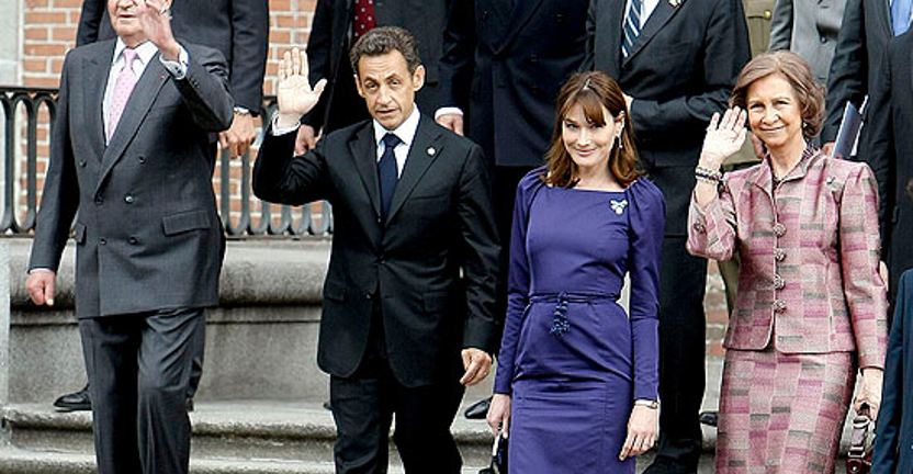 Los Reyes de España muestran a Sarkozy y a Bruni las nuevas adquisiciones del Museo Nacional del Prado