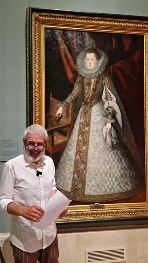 La indumentaria de la reina Margarita de Austria-Estiria y el "joyel rico" de los Austrias, compuesto por  el diamante El Estanque y la perla La Peregrina