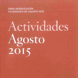 Actividades : agosto 2015 : área de educación : calendario de agosto 2015 / Museo Nacional del Prado.