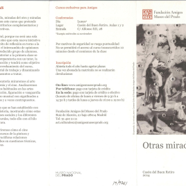 Otras miradas : Casón del Buen Retiro 2014 / Amigos del Museo Nacional del Prado.