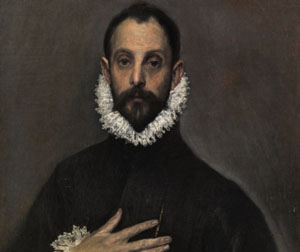 El caballero de la mano en el pecho, El Greco
