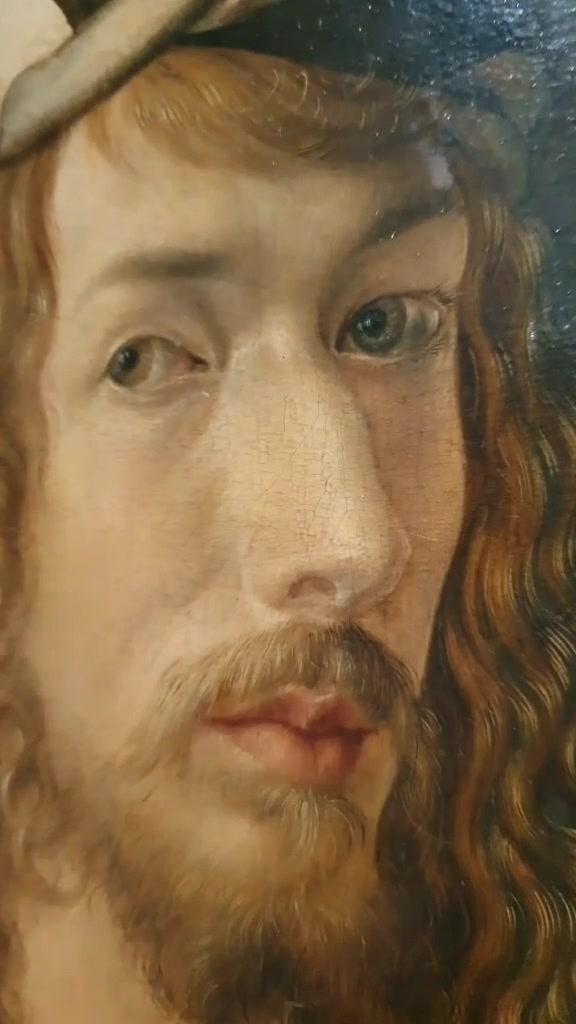 La pincelada de Durero en su autorretrato de 1498