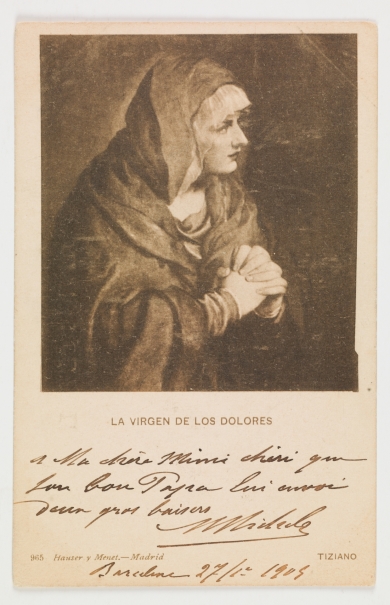 Imagen de la obra: "La Dolorosa con las manos cerradas"