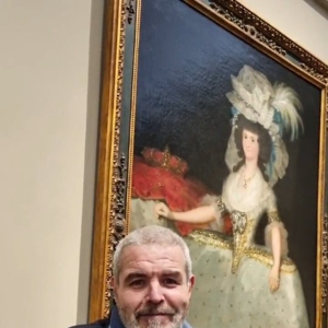 “La reina María Luisa con tontillo”, de Goya, con Lorenzo Caprile