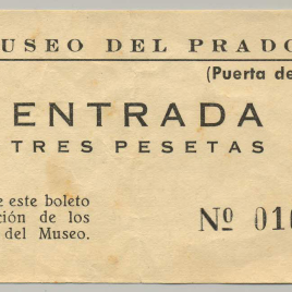 Billete de entrada al Museo del Prado [1954]