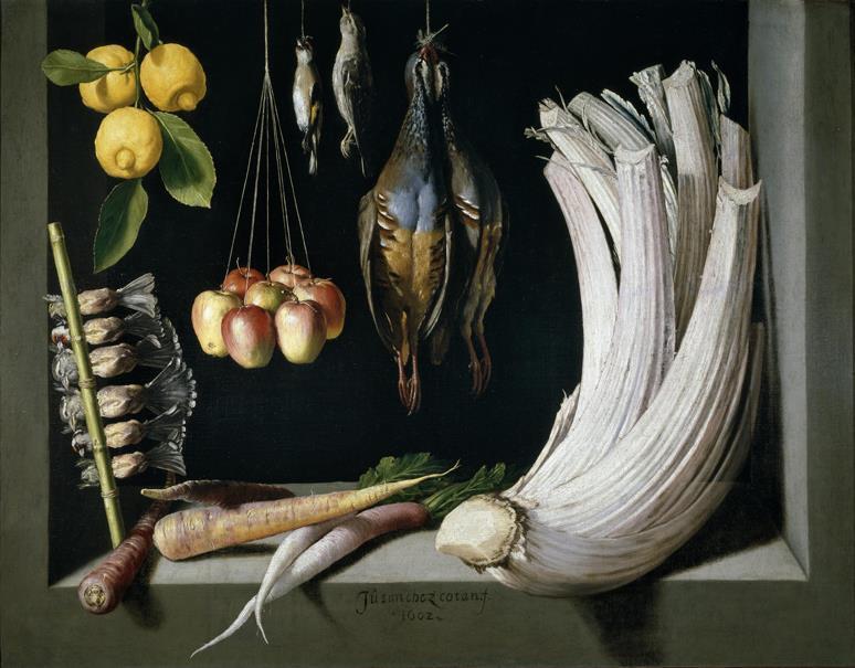 Bodegón de caza, hortalizas y frutas (reproducción fotográfica)