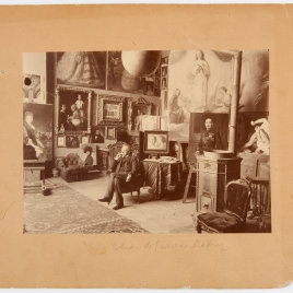 Federico de Madrazo en su estudio