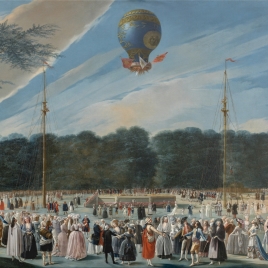 Ascensión de un globo Montgolfier en Aranjuez