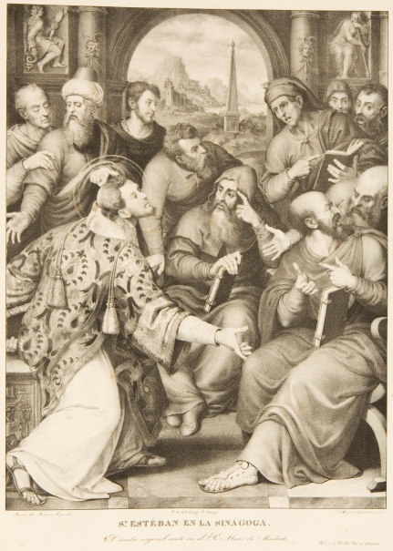 Imagen de la obra: "San Esteban en la Sinagoga"