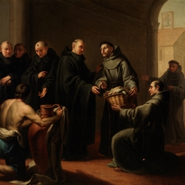 Saint Francis receiving a Basket of Fish