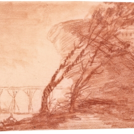 Landscape with Buildings and Trees