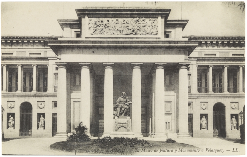 Imagen de la obra: "Museo del Prado, vista de la fachada oeste o de Velázquez"