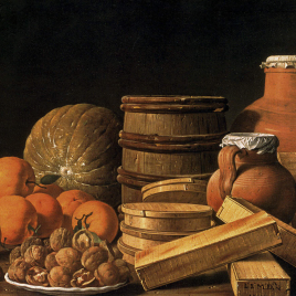 Invitación para la inauguración de la exposición "Luis Meléndez. Bodegones"
